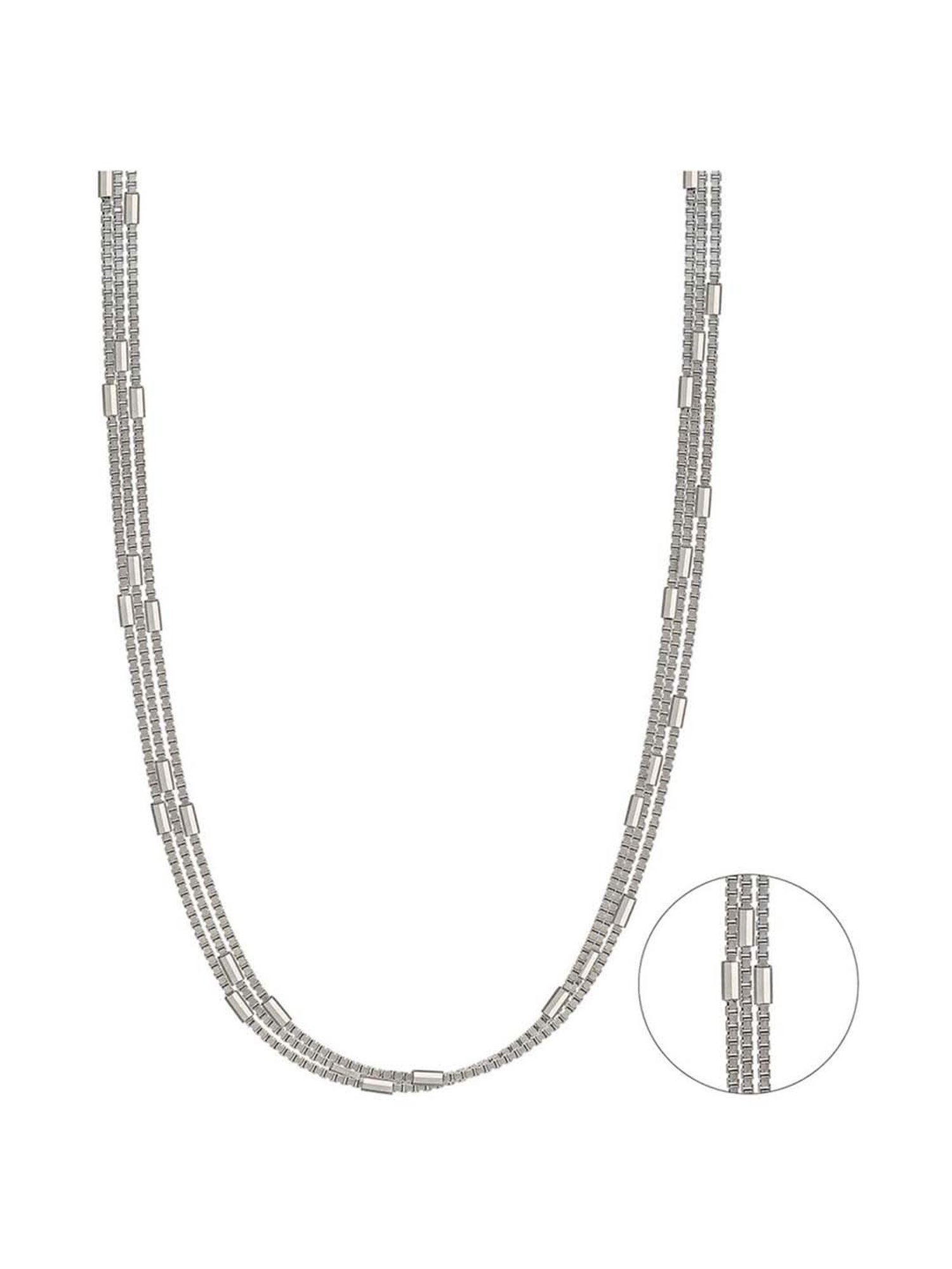 Zavya Sleek and Modern Golden Plated 92.5 Sterling Silver Box Chain