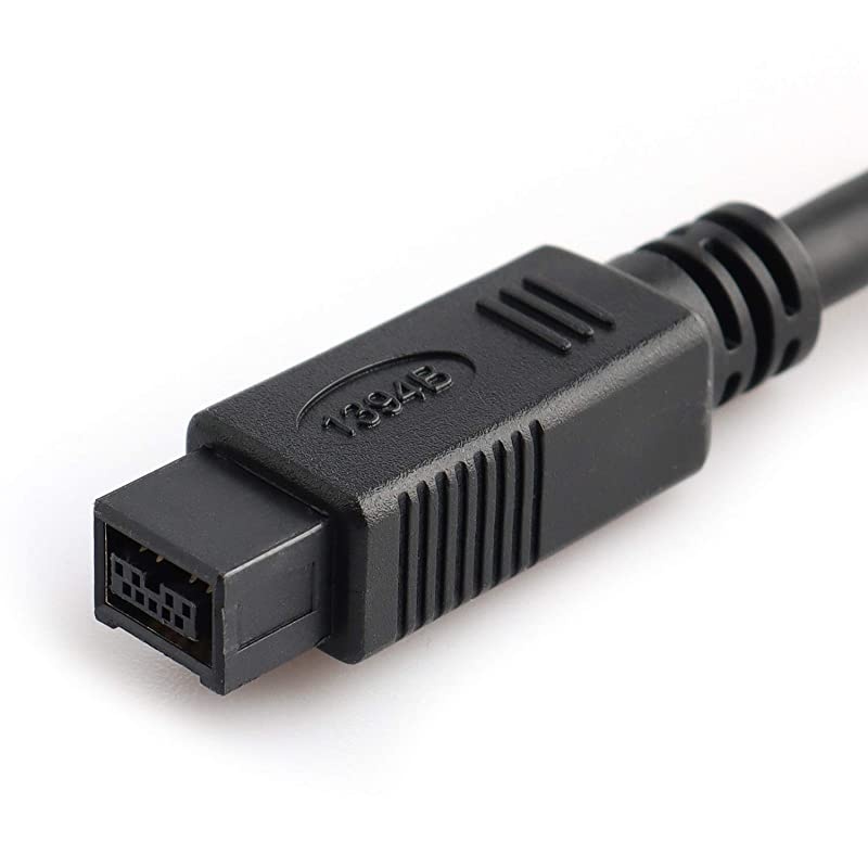 FireWire 800 to 400 9 to 6 pin Cable 9pin 6pin 6FT IEEE 1394 Firewire 800 9pin6pin Cable 6 Feet9 pin to 6 pin