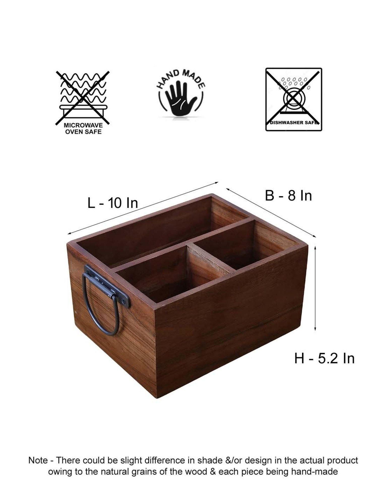 Home4U Iona Multi Wood Cutlery (2 Pcs)