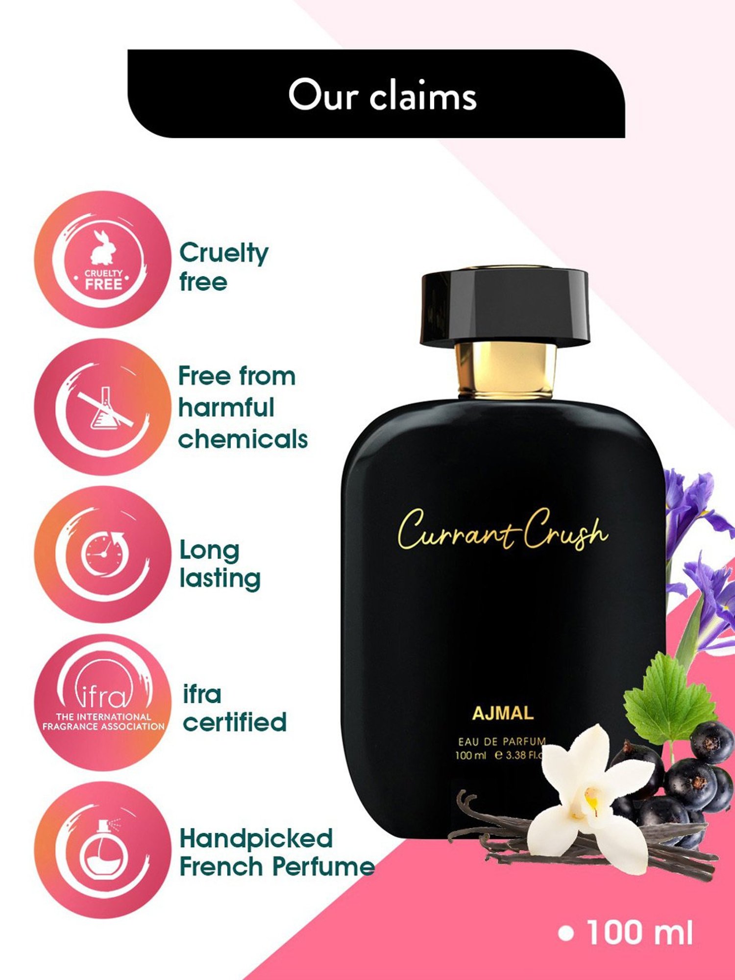 Ajmal Artisan Series Currant Crush Eau de Parfum for Women - 100 ml