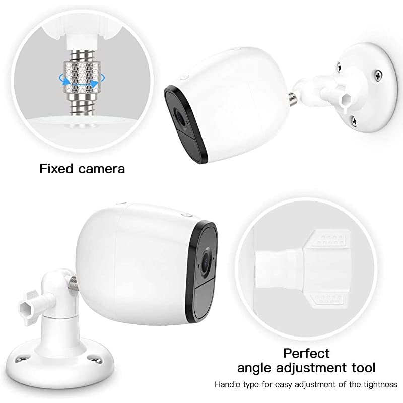 Upgraded Version  IndoorOutdoor Security Wall Mount for All Arlo Camera Arlo Ultra Arlo Essential Wyze Cam Pan eufyCam 2 More Stable and Flexible Arlo Accessories3PackBlack