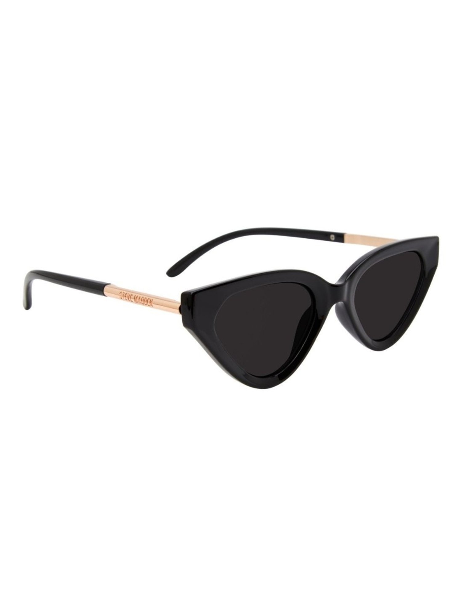 STEVE MADDEN Black Cat Eye UV Protection Sunglasses for Women