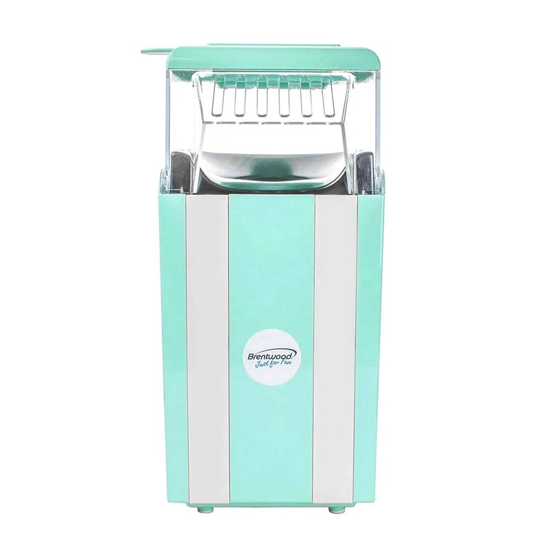 Brentwood Classic Striped 8 Cup Hot Air Popcorn Maker in Blue