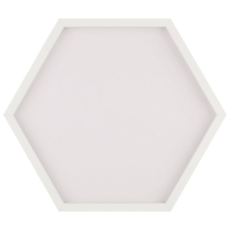 3pc Hexagon Dry Erase Chalkboard/Pinboard Wall Organizer Set White - Gallery Solutions