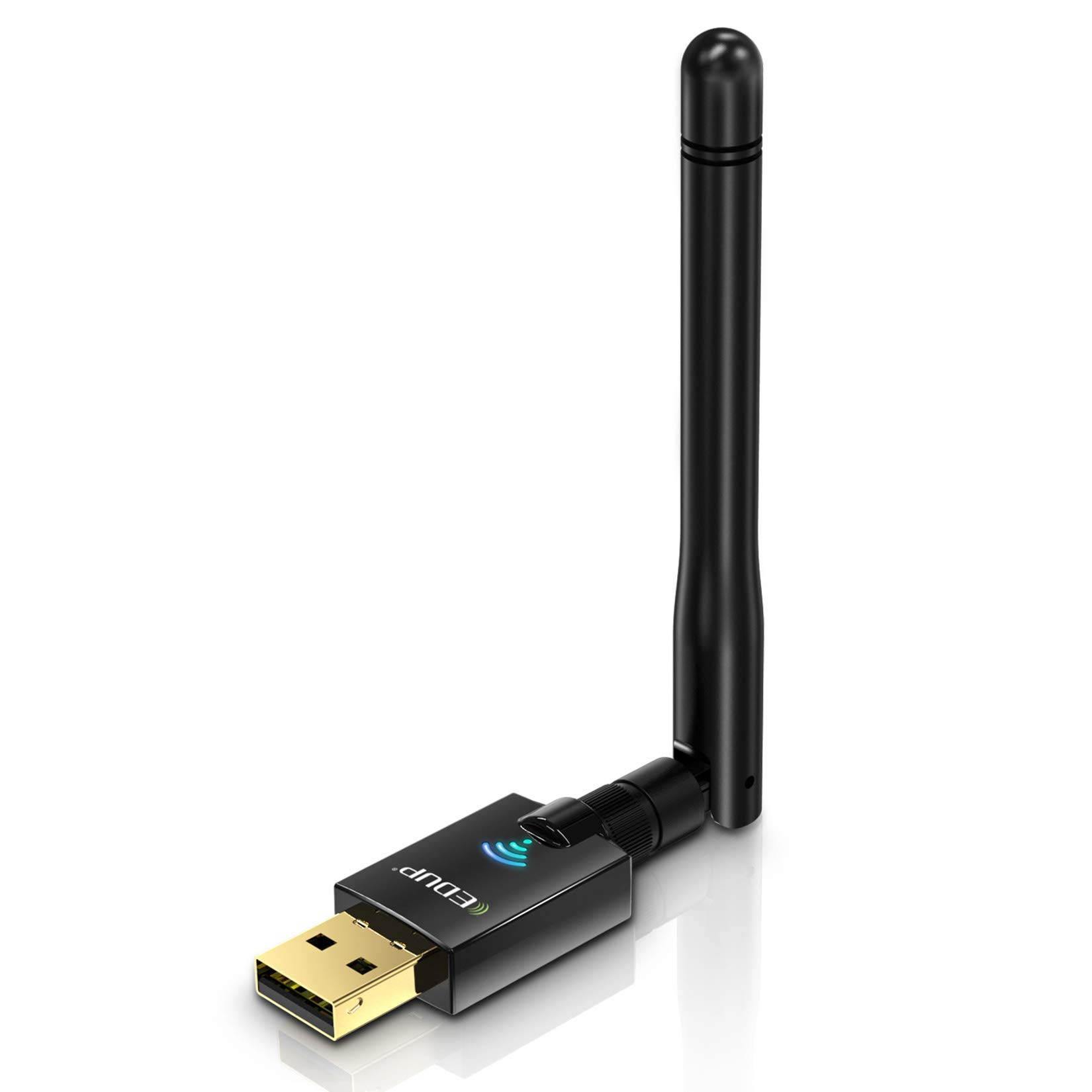 USB Wifi Adapter for PC, AC600M USB Wi-fi Dongle 802.11ac Wireless Network Adapter with Dual Band 2.4GHz/5Ghz High Gain Antenna for Desktop Laptop support Windows XP/Vista/7/8.1/10 Mac 10.7-10.15