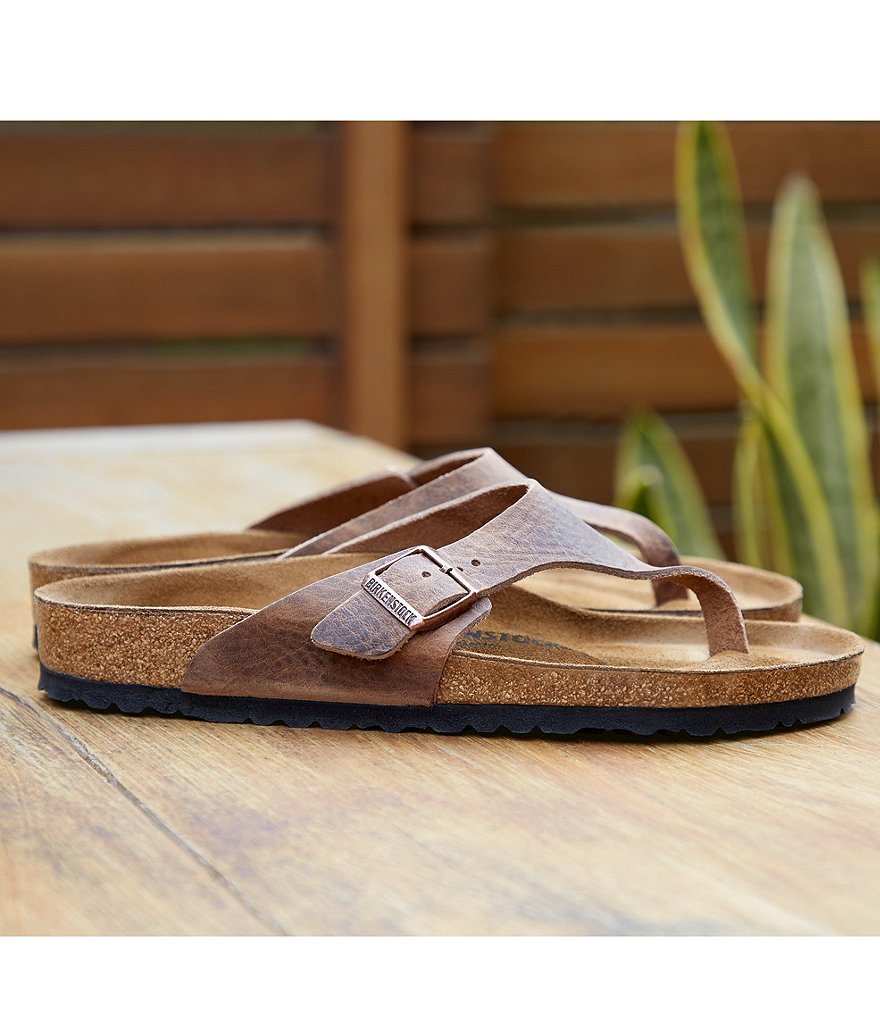 Birkenstock Men's Como Leather Thong Sandals