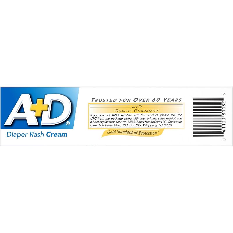 A+D Zinc Oxide Diaper Rash Cream - 4oz