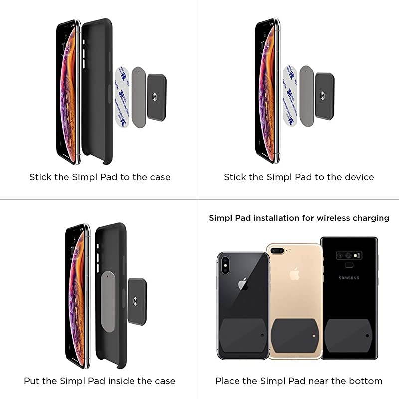 Magnetic Phone Dash Mount for Car - Dash Mounted Mobile Phone Holder | Ultra Strong Magnets | Compatible with iPhone 11 10 XS Pro Max X Samsung S9 S8+ Galaxy Note - by