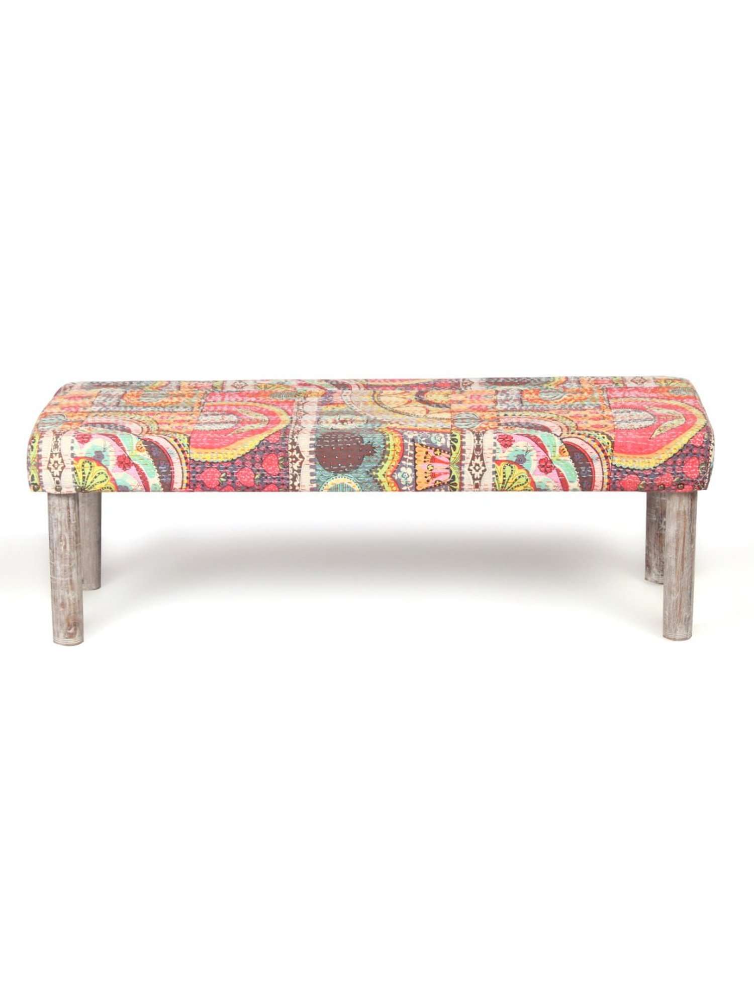 Chumbak Jodhpur Sailor Solid Blue Sheesham Wood Bench