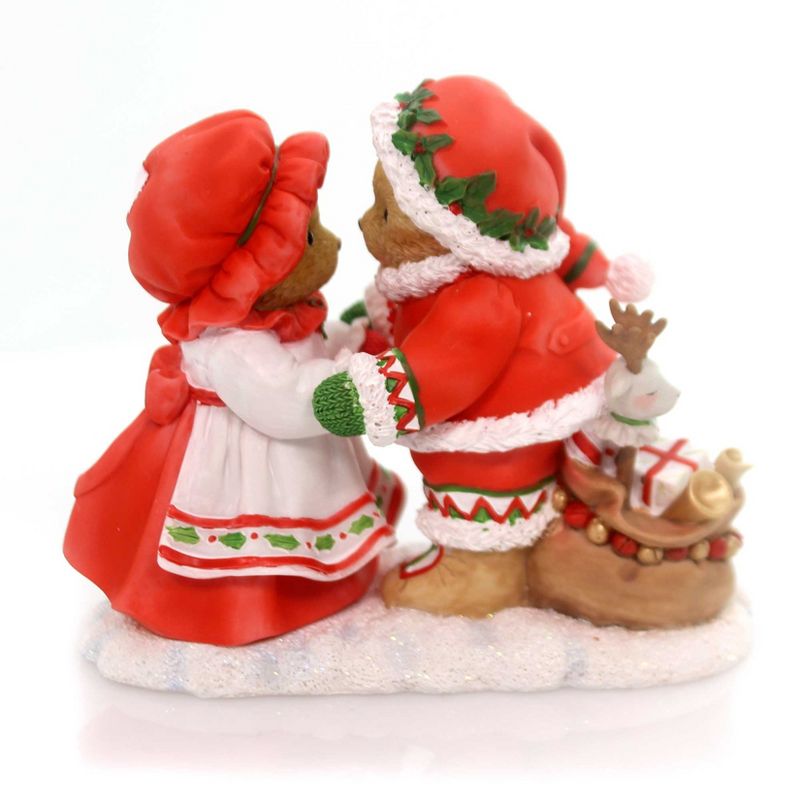 Cherished Teddies Holiday Hugs Mistletoe Kisses 22Nd Santa  Series  Mr & Mrs  -  Decorative Figurines