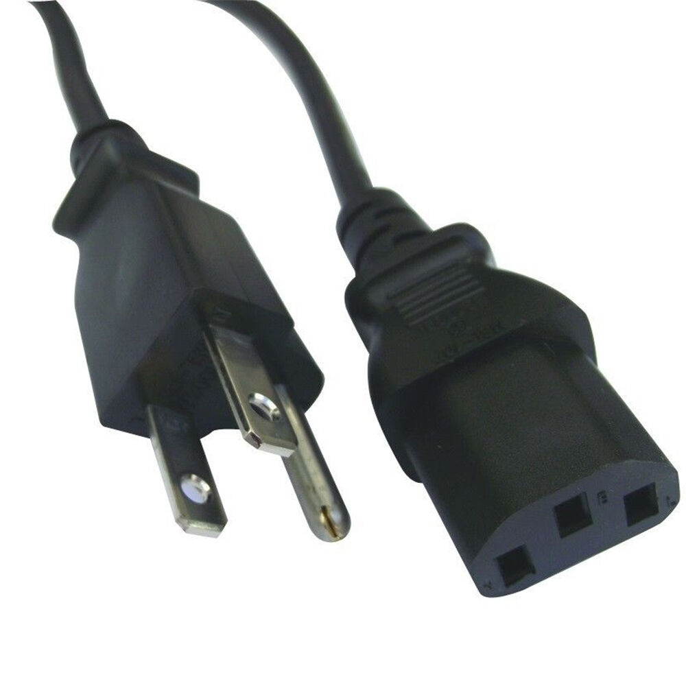 50PCS US Computer PC Monitor 3 Prong Power Cord Cable IEC320 18AWG PC COMPUTER
