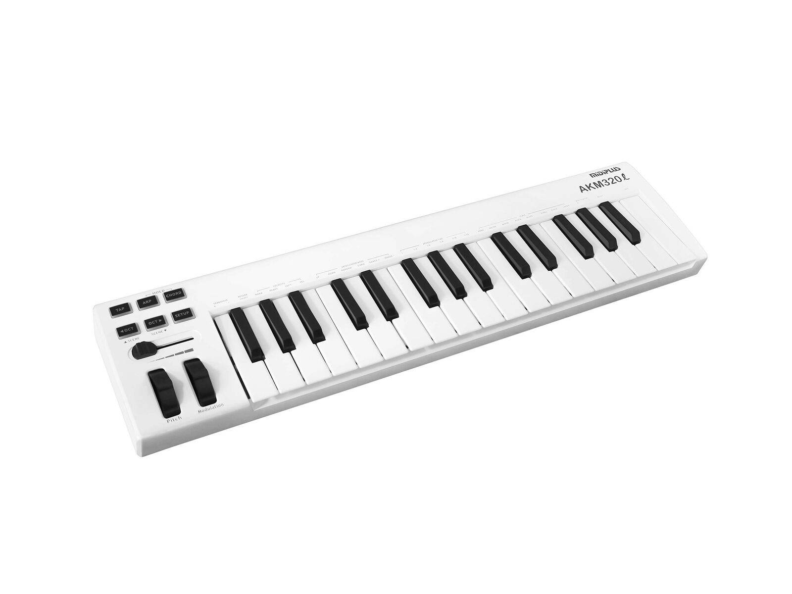 MIDIPLUS AKM320L MIDI Keyboard Controller, white, 32-key