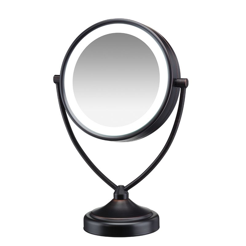 Conair Illuminations BE122BRAM 1X/10X Fluorescent Vanity Mirror, Oiled Bronze