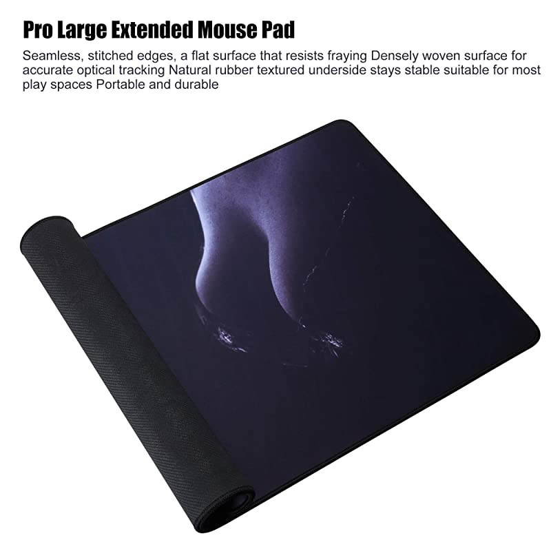 Mouse Pad Large Extended Mouse Pad Keyboard pad Laptop Mat Computer Game Mouse MatSensitivity Resistant Anti Slip Rubber Precise Stitched Edges Large Desk Mat 315X1575X012