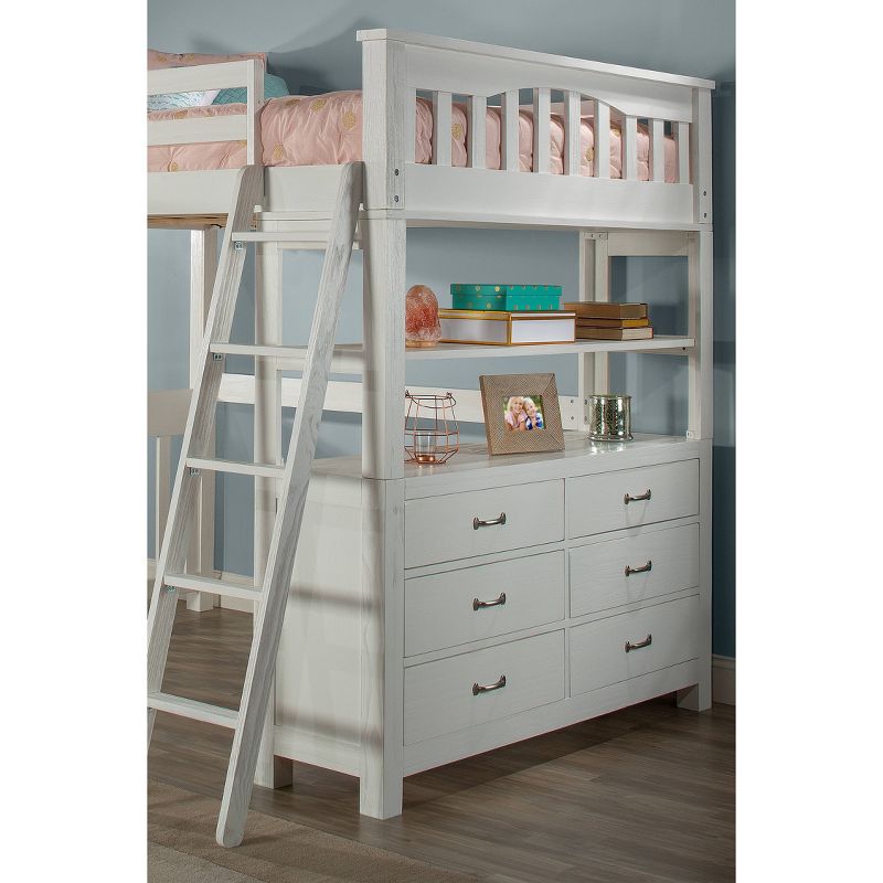 Full Highlands Loft Bed White - Hillsdale Furniture