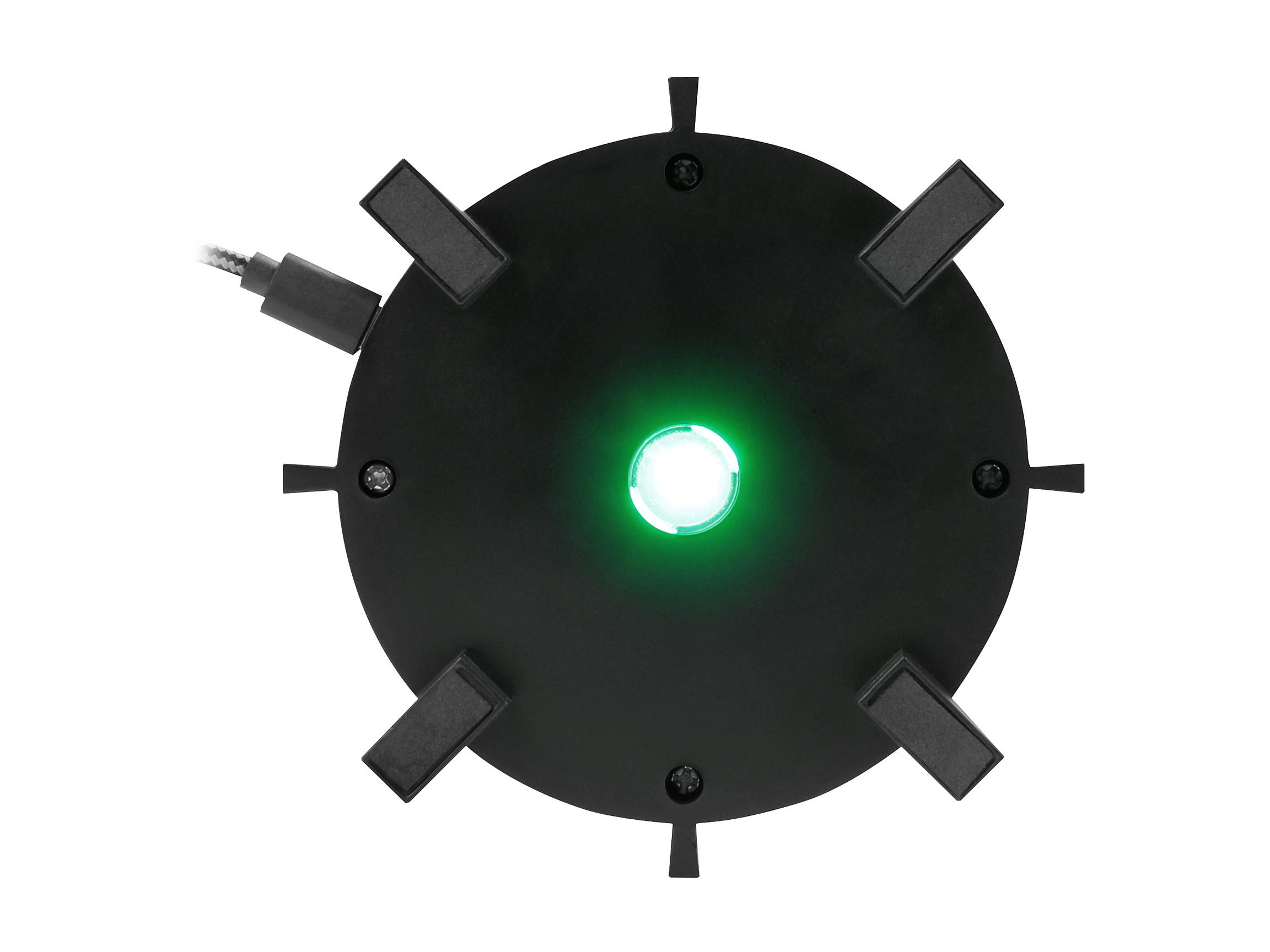 Enhance Pro Gaming Mouse Bungee Cable Holder - 4 Port Desktop USB Hub, 7 LED Modes, and increased Wire Management Support