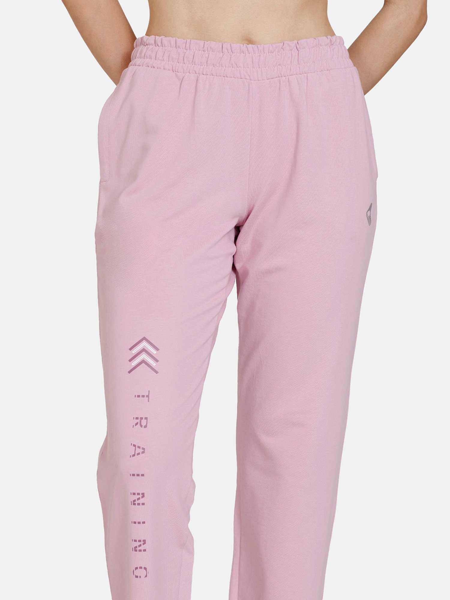 Zelocity by Zivame Dusty Pink Graphic Print Trackpants