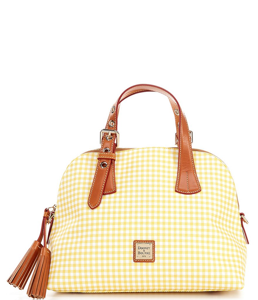 Dooney & Bourke Gingham Collection Small Audrey Satchel Bag