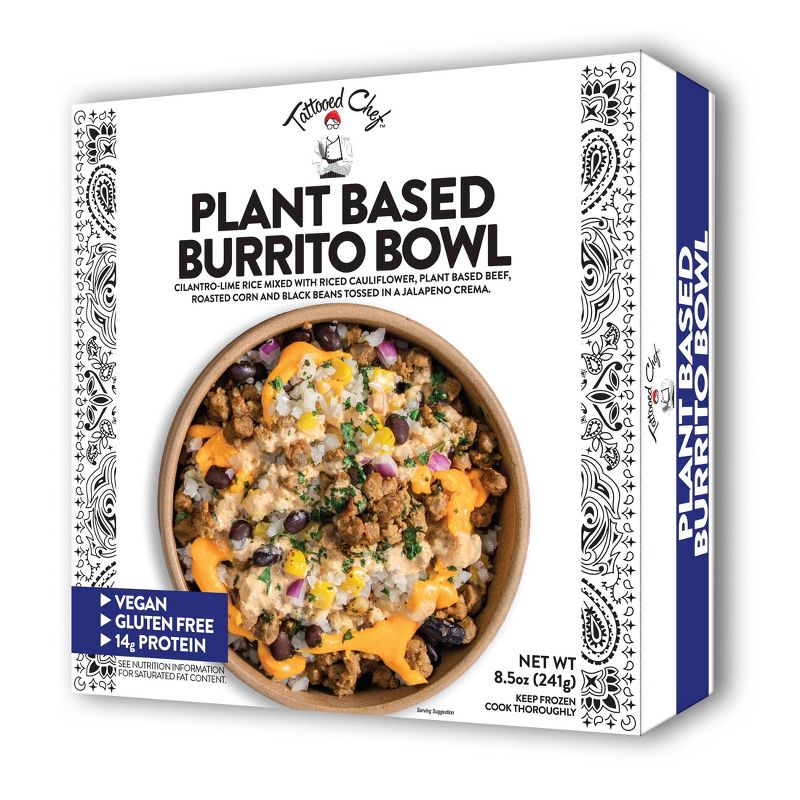 Tattooed Chef Frozen Plant-Powered Burrito Bowl - 8.5oz