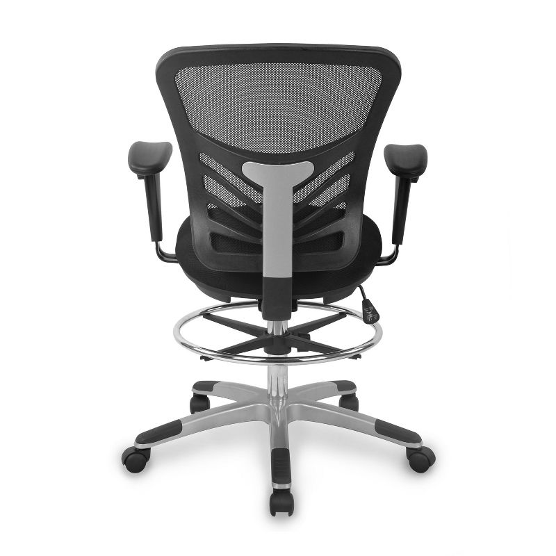 Mission Drafting Chair Black - Poly & Bark