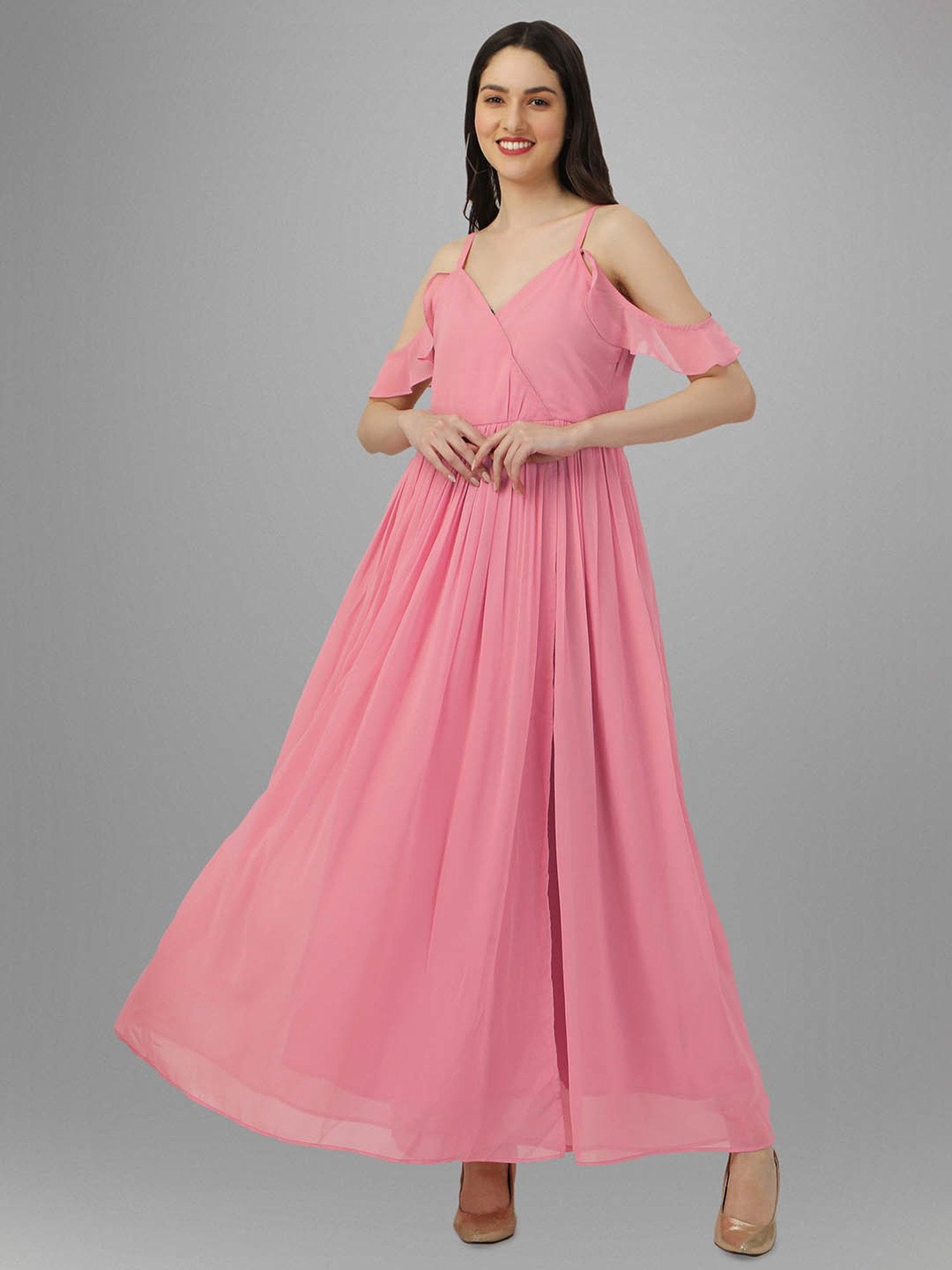 MASAKALI.CO Peach Maxi Dress