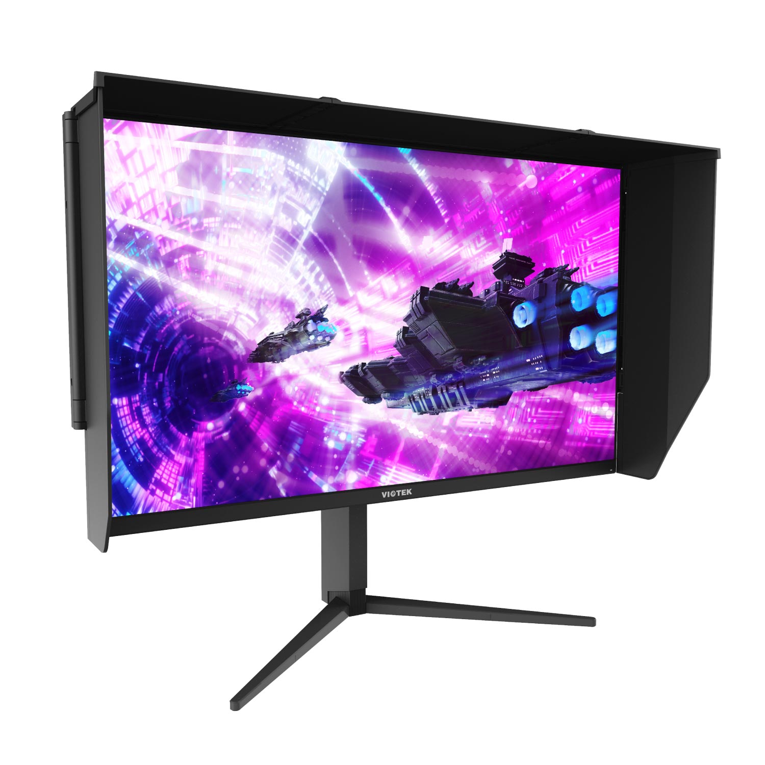 Viotek GFI27QXA 27&rdquo; 4K UHD 120hz Gaming Monitor (144hz Overclocked) 1ms HDR IPS FreeSync 2x HDMI 2.0 2x DP 1.4, Height, Tilt, Swivel, Pivot 3-Year Warranty, Black