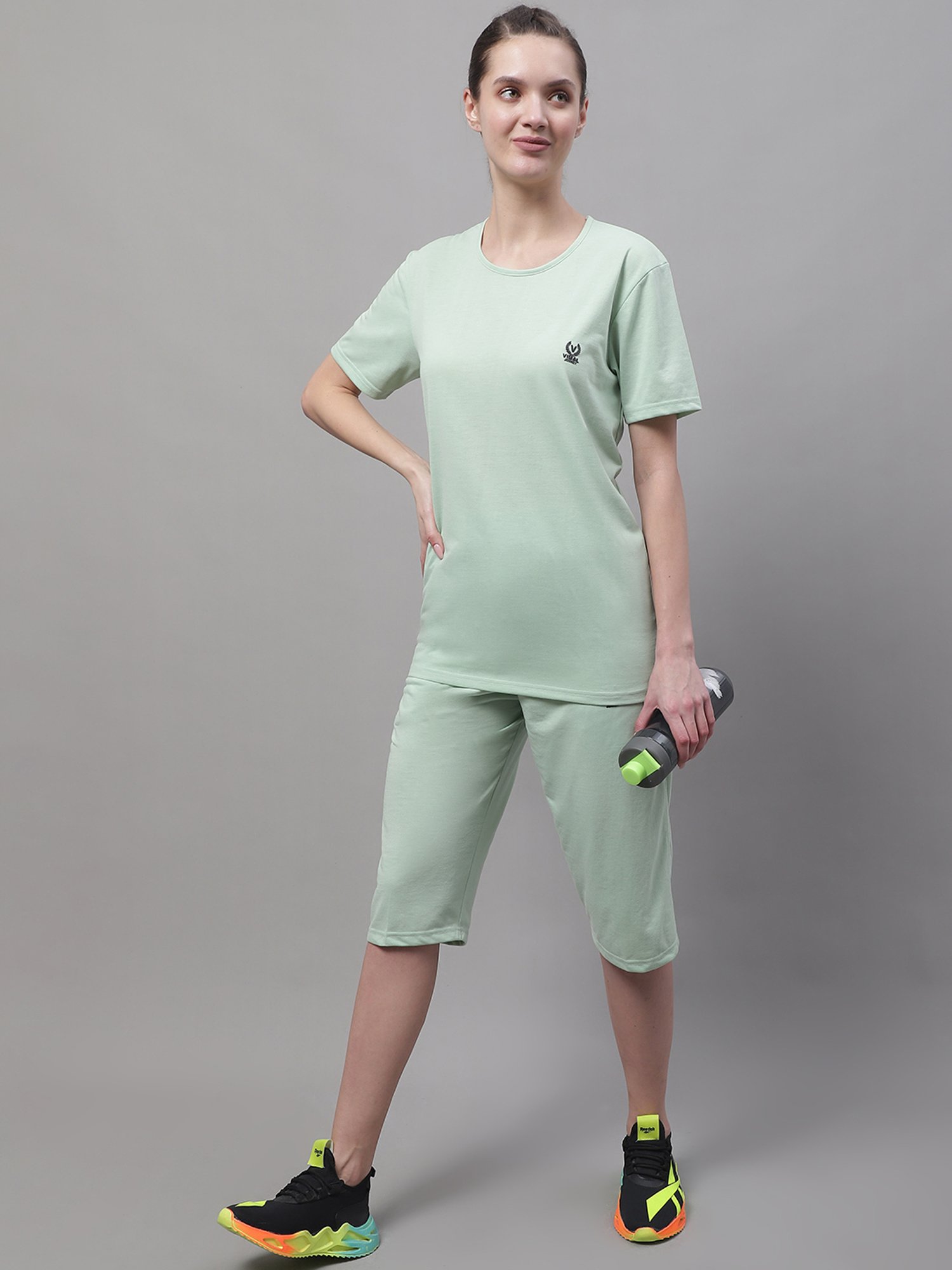 Vimal Jonney Light Green & Light Grey Sports Set - Pack of 2