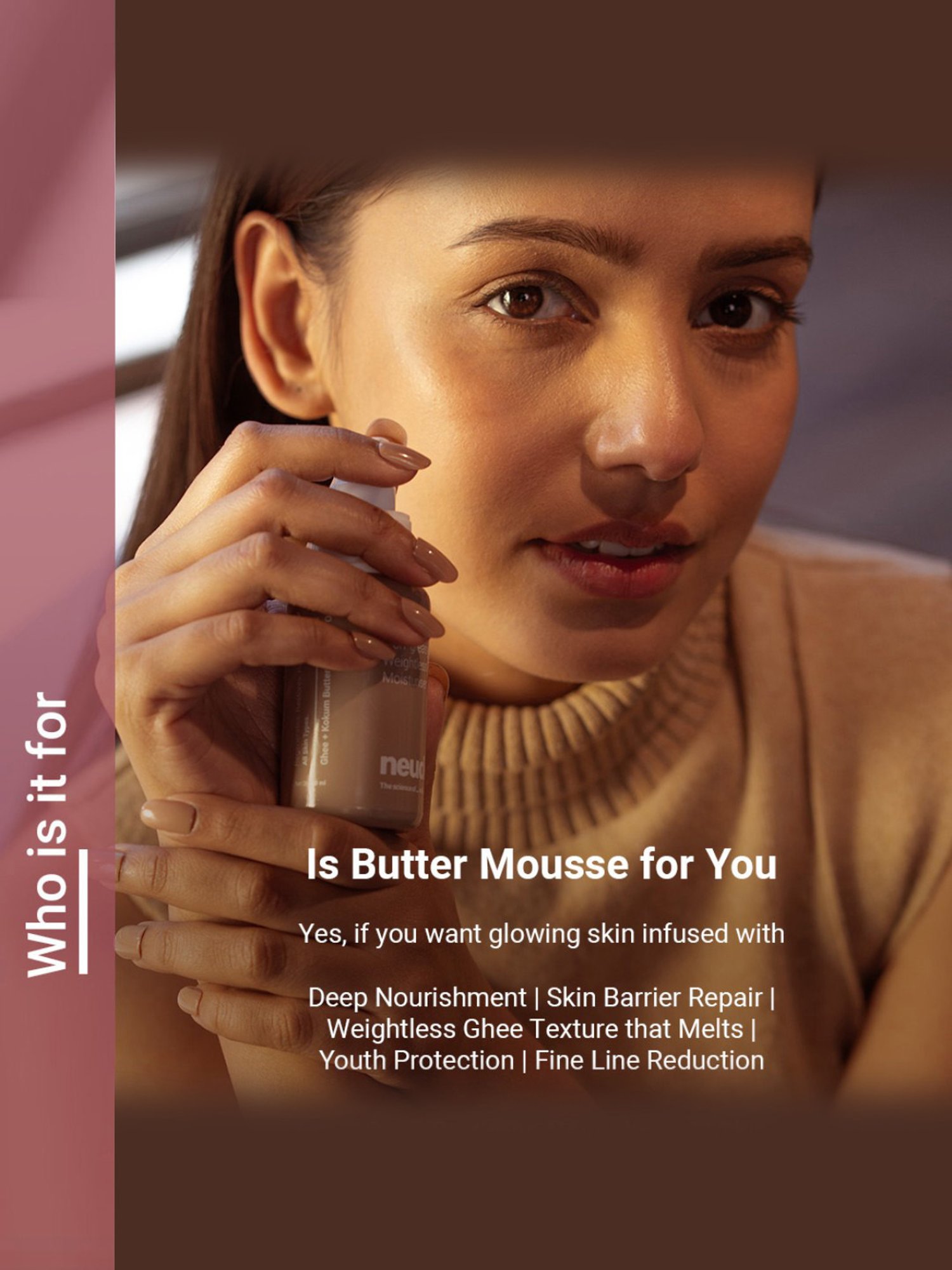 Neude Butter Mousse Non-Greasy & Weightless Face Moisturiser - 50 ml