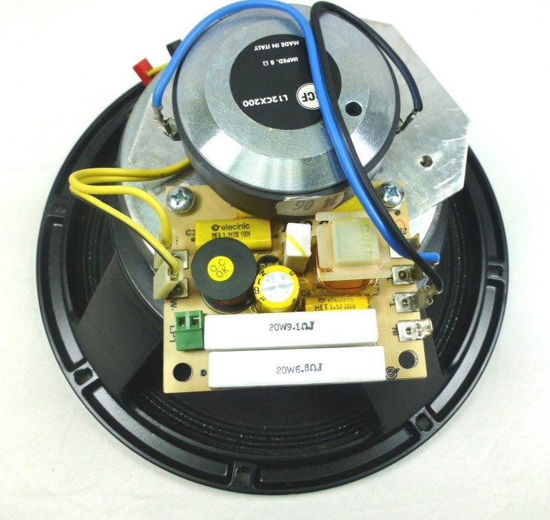 New !Original Vintage RCF L12 CX200 Two Way Loudspeaker W/ Crossover 8 Ohms.