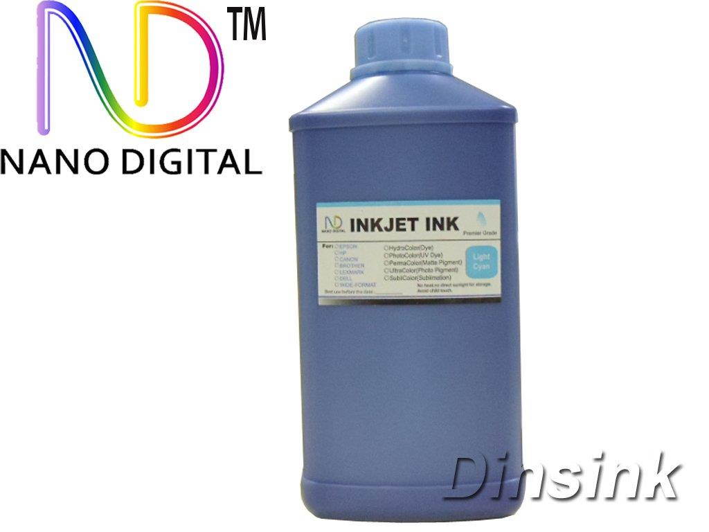 1 Quart Premium Light Cyan Ink Refill, Bulk Ink for HP Printers