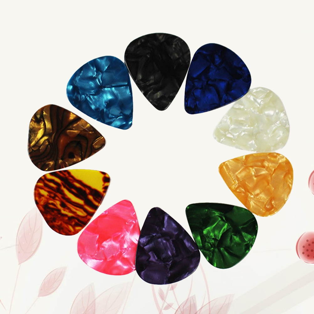 20PCS Thin Guitar Picks 0.46mm Celluloid Guitar Plectrum Sharpnel for Ukulele Guitar