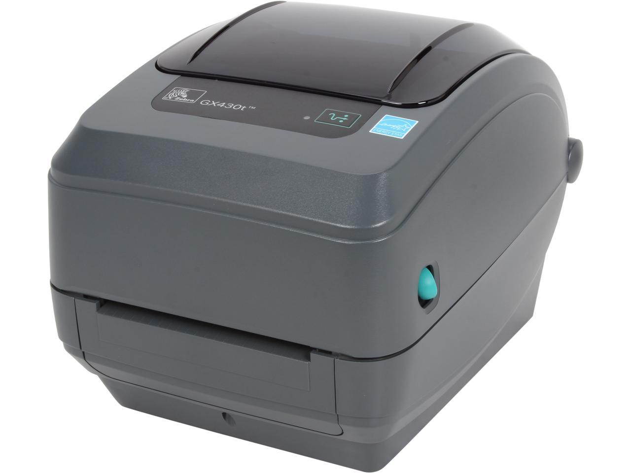 Zebra GX430t 4&rdquo; Performance Desktop Thermal Transfer Label Printer, 300 dpi, USB, Serial, Centronics Parallel, Dispenser (Peeler) Electronic single label machine