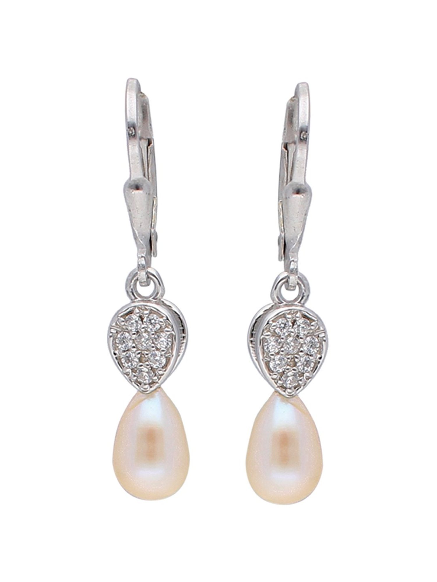 Sri Jagdamba Pearls Floret 92.5 Sterling Silver Earrings