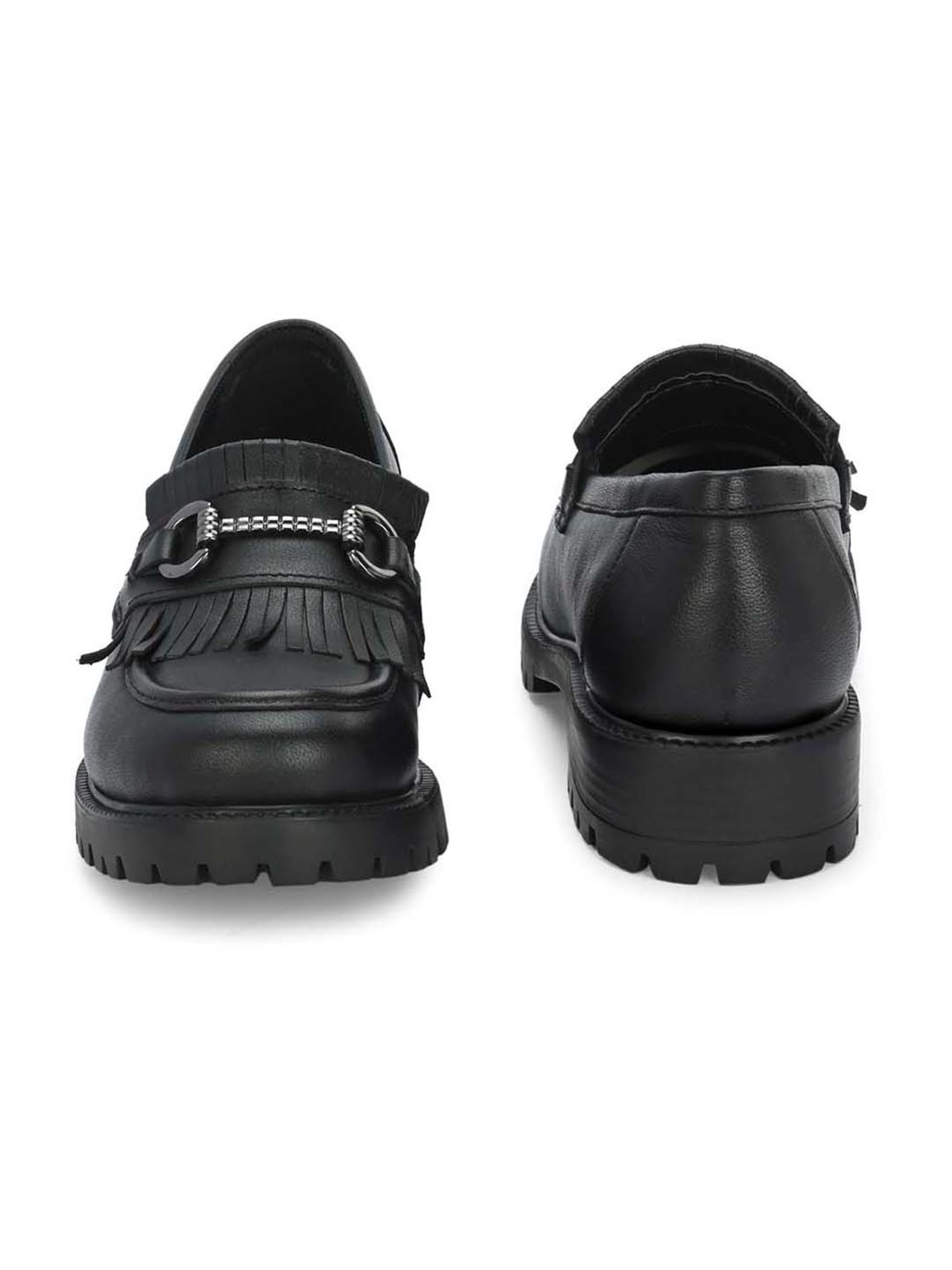 Carlo Romano Women's Black Casual Loafers