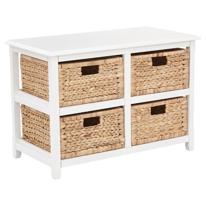 Seabrook Four Double Storage Unit White - OSP Home Furnishings