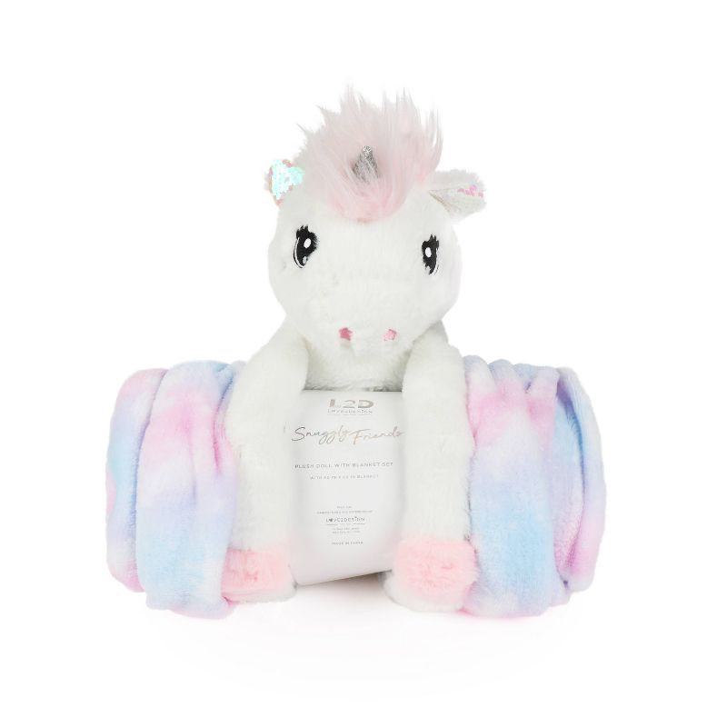 Unicorn Figural Throw and Decorative Pillow