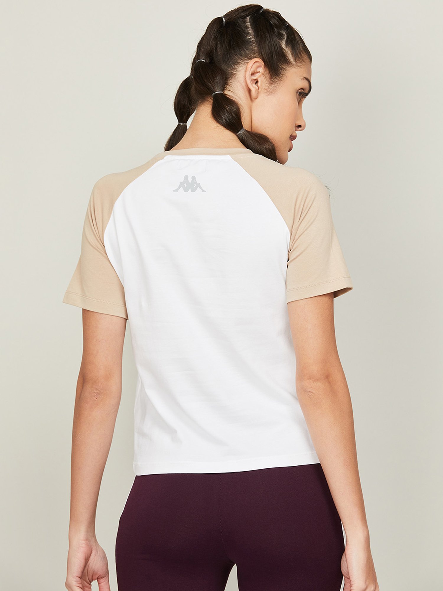 KAPPA White Regular Fit Sport T-Shirt