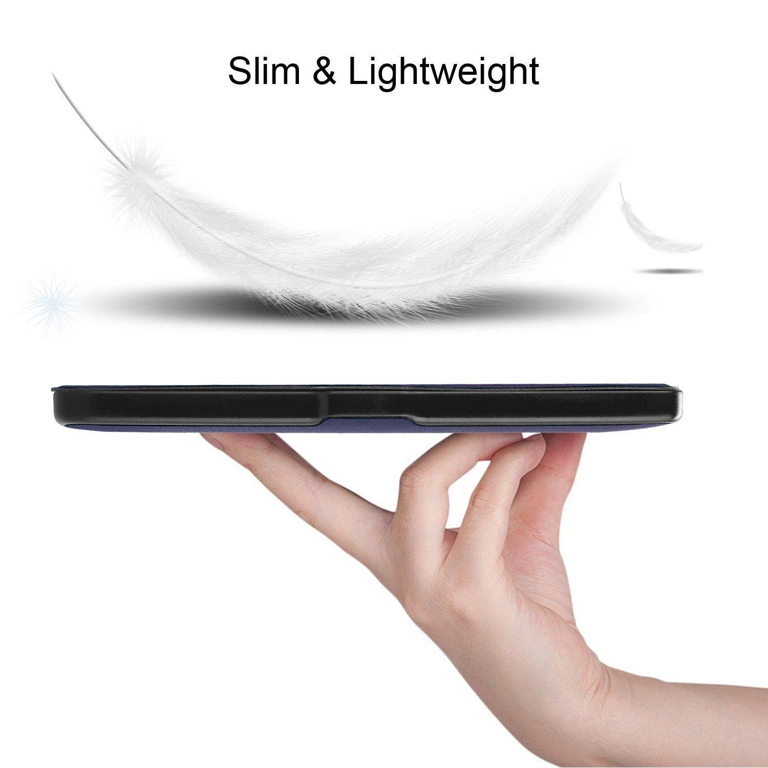 Kobo Clara HD Case, Ratesell Slim Lightweight Smart-shell Stand Case Cover With Auto Sleep/Wake for Kobo Clara HD Tablet Navy