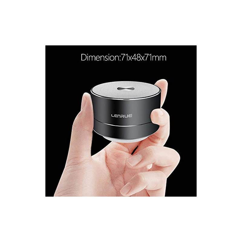 Portable Wireless Bluetooth Speaker with BuiltinMicHandsfree CallAUX LineTF CardHD Sound and Bass for iPhone Ipad Android Smartphone and More