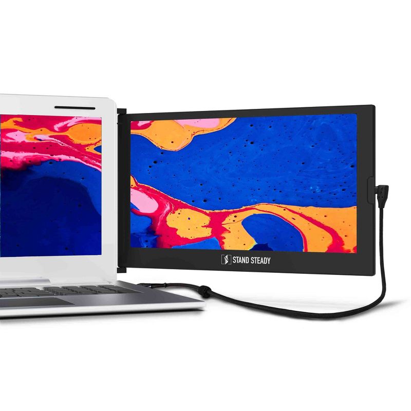 SideTrak Slide 12.5" Attachable Portable Monitor for Laptop - IPS Full HD 1920x1080 USB Display - Black
