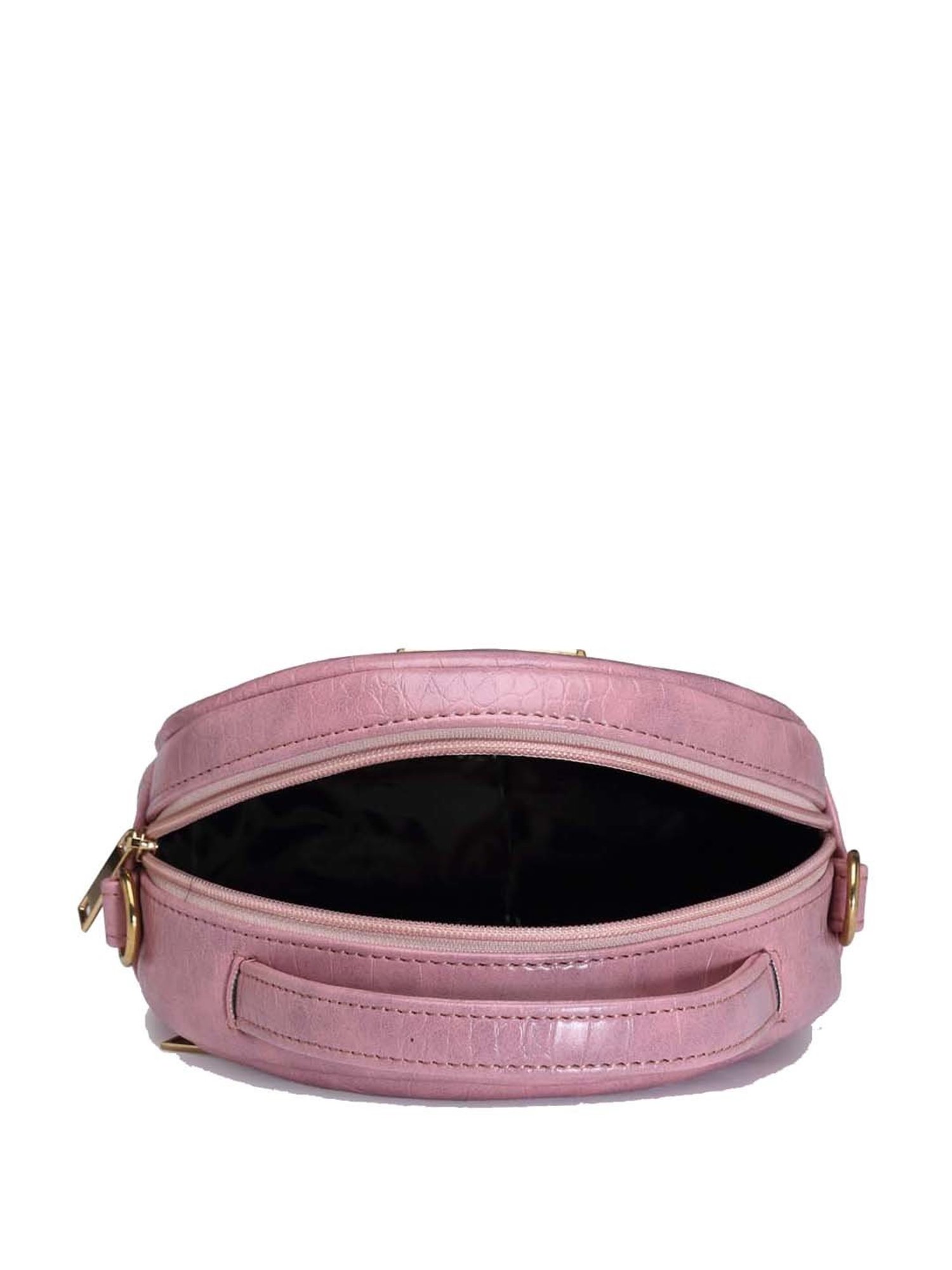 Bagsy Malone Pink Textured Medium Sling Handbag