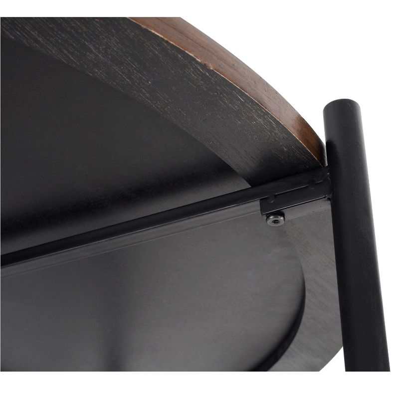 Round Coffee Table Chestnut/Black - Silverwood