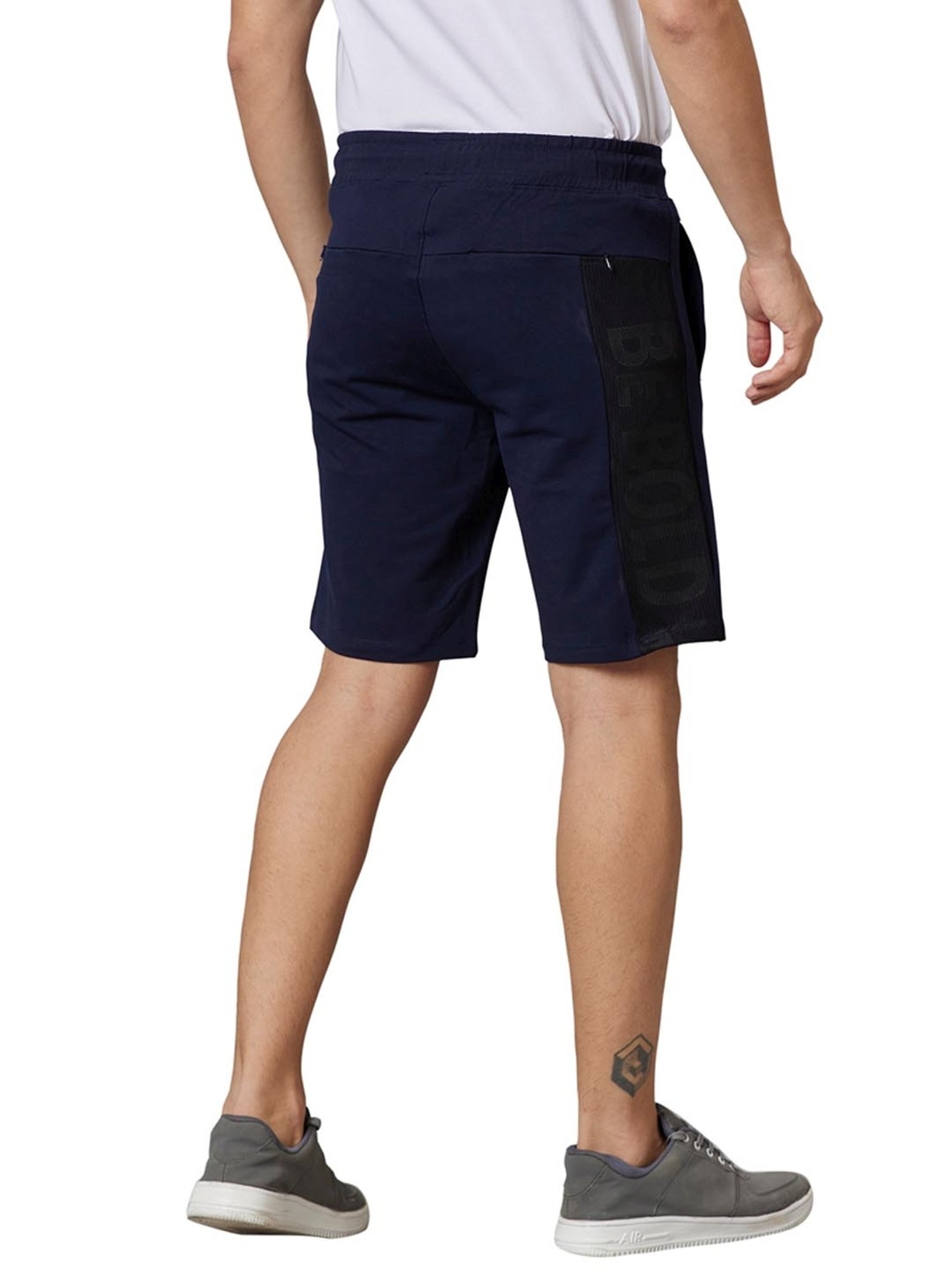 Being Human Blue Regular Fit Shorts