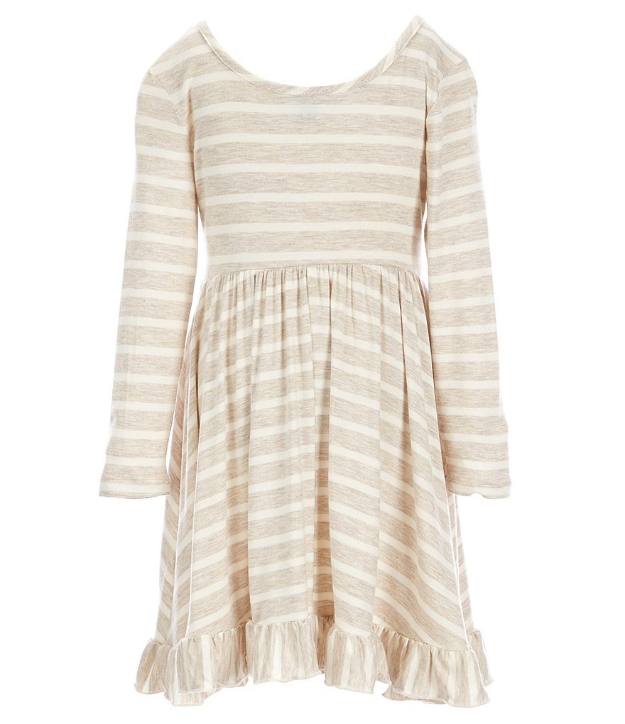 Laura Ashley Little Girls 2T-6X Seersucker/Strawberry-Print Mesh Fit-And-Flare Dress