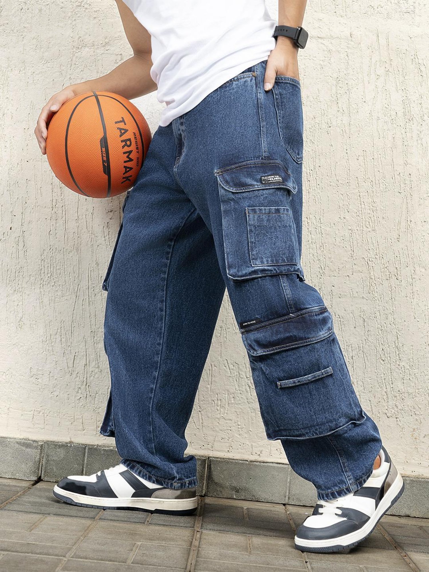 Hubberholme Men Cotton Long Sleeves Oversized Checked Double Pocket Shirt 155