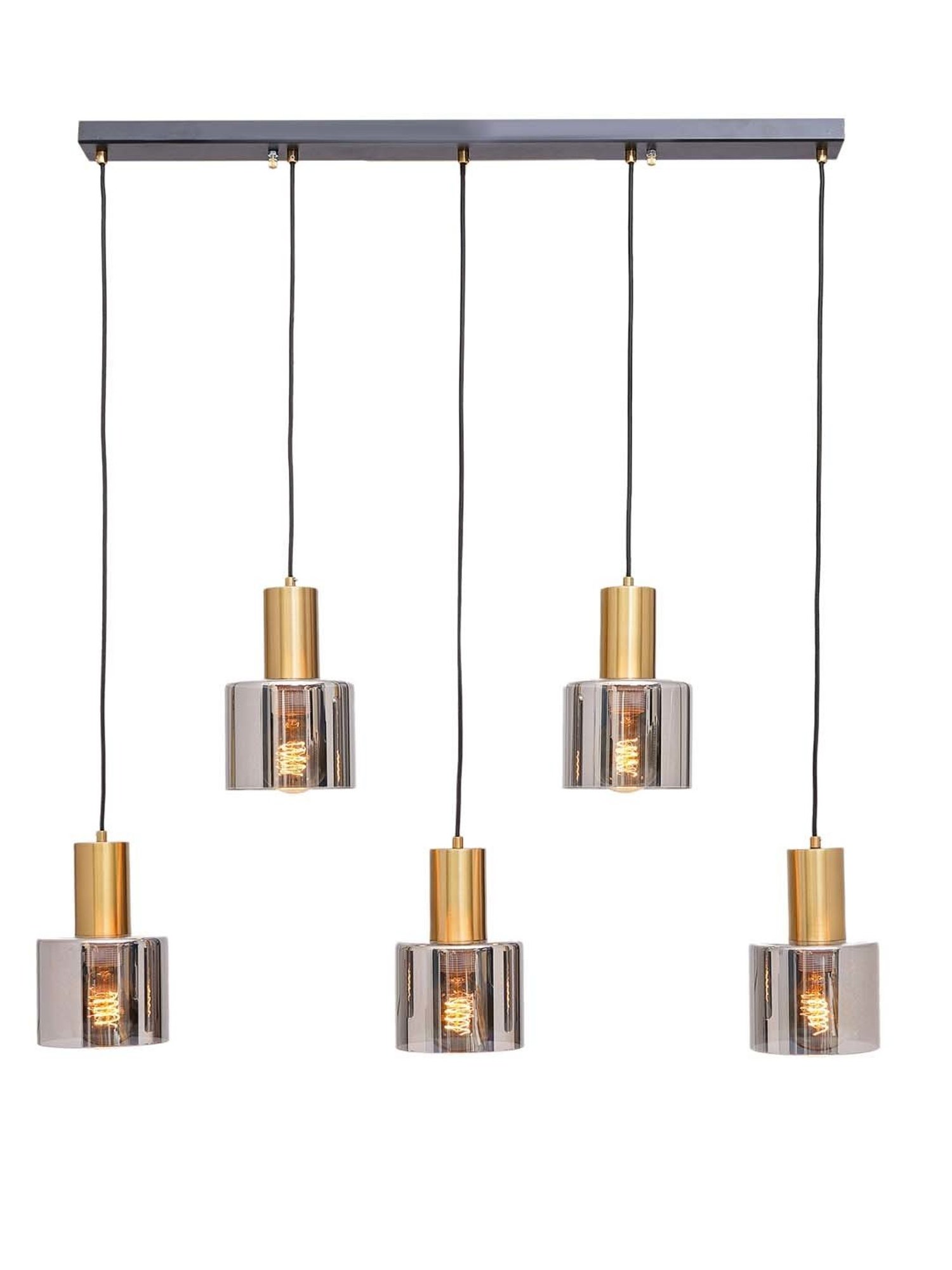 Fos Lighting Antique Brass Finish Allure 5 Light Chandelier - Set of 1