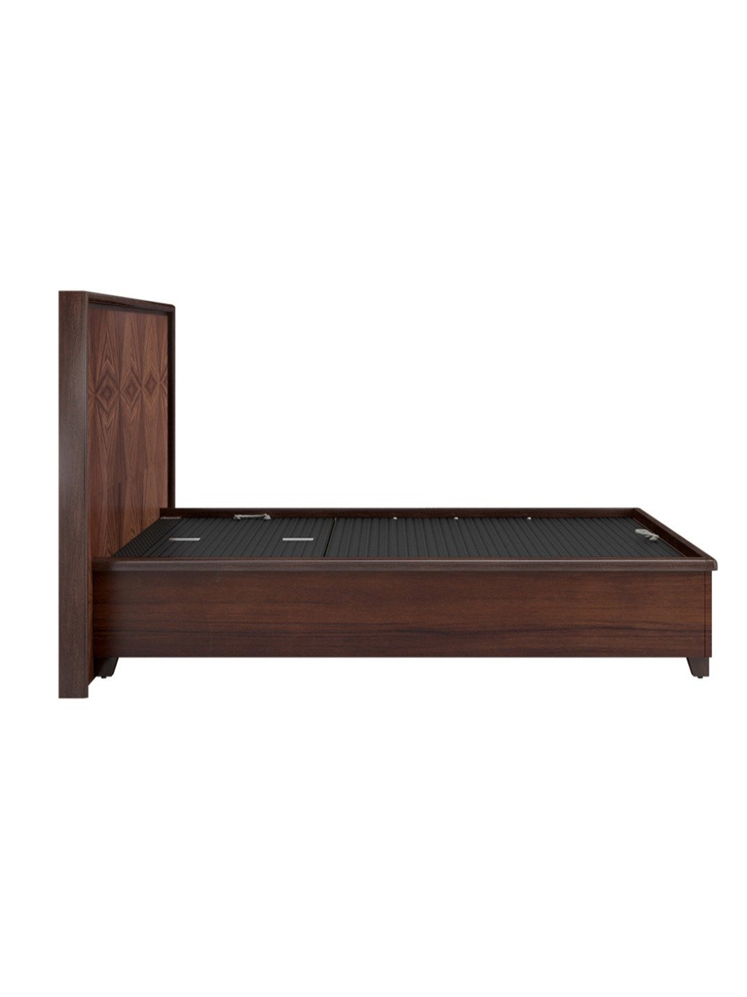 Durian Hudson Brown Plywood Queen Size Bed