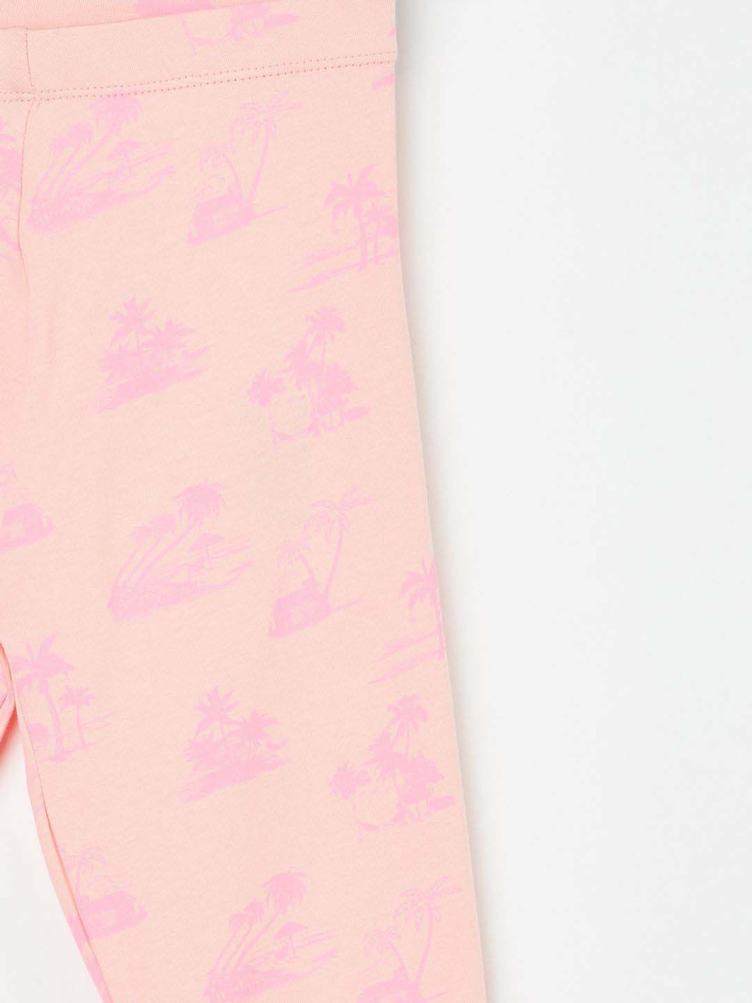 Fame Forever by Lifestyle Kids Peach Printed Leggings