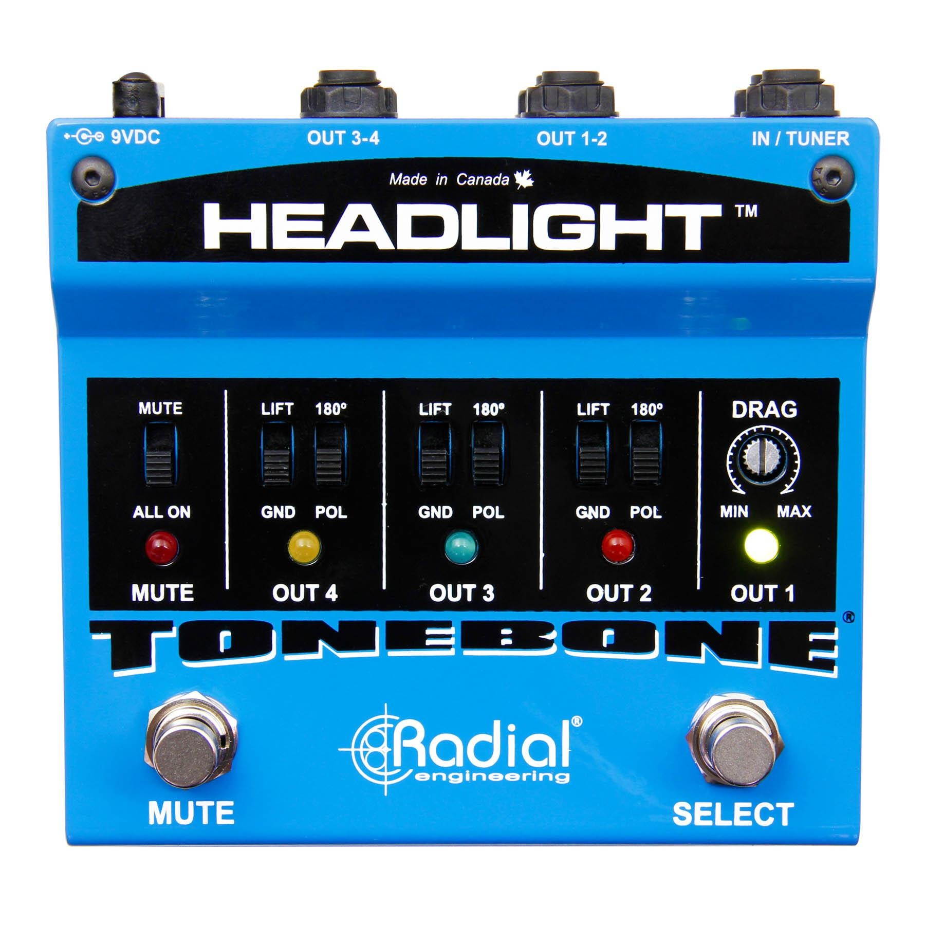 Radial Engineering Tonebone Headlight Guitar Amp Selector Pedal