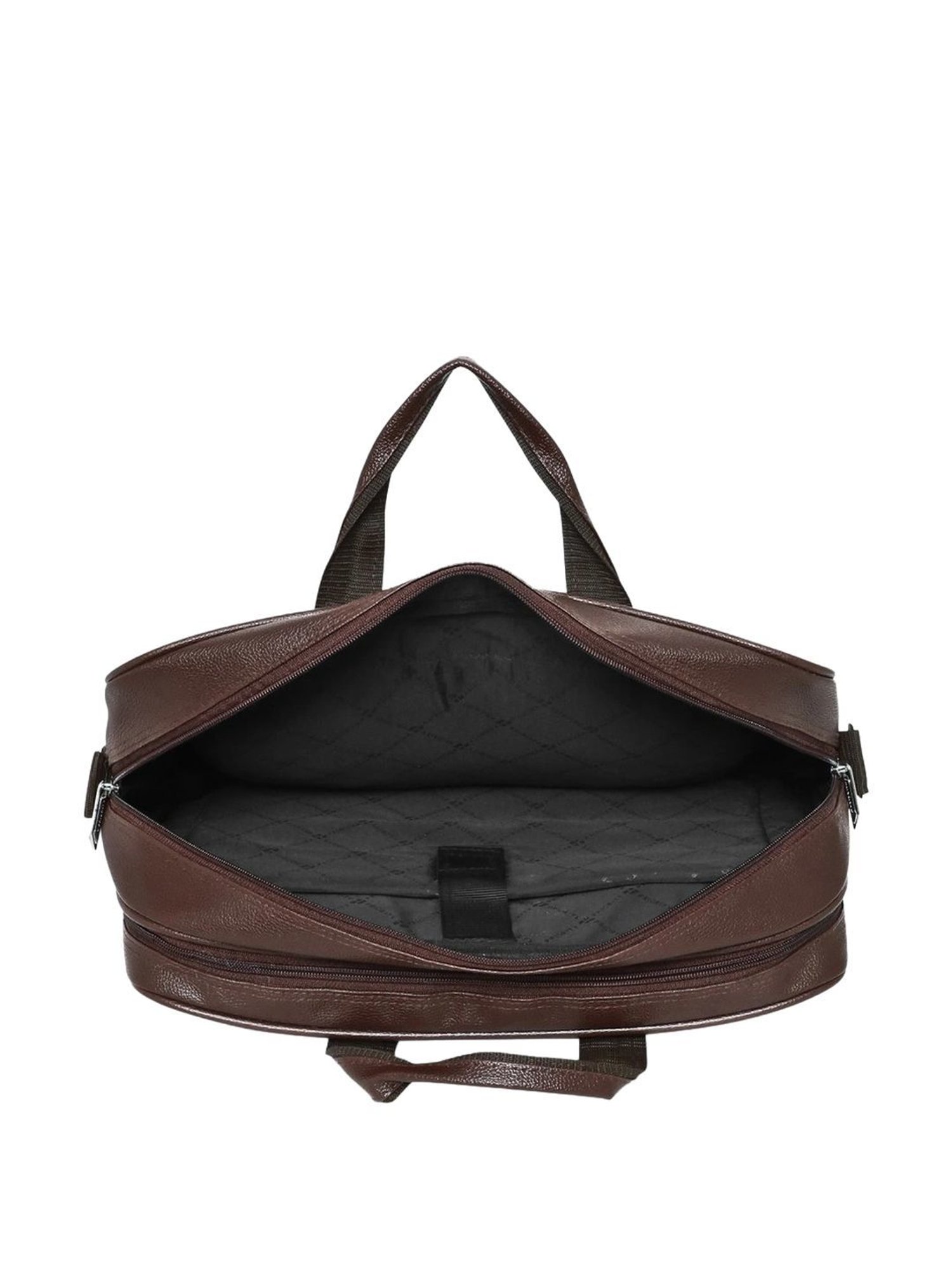 Priority Brown Synthetic Large Messenger Bag